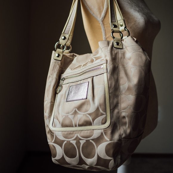 Coach Handbags - Coach Poppy Golden Sateen Fabric Bag (K0969-14569)